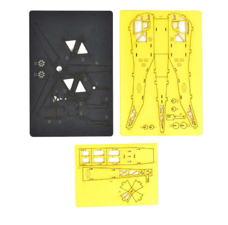 3D Puzzle Sikorsky R-4 Helicoptery 2