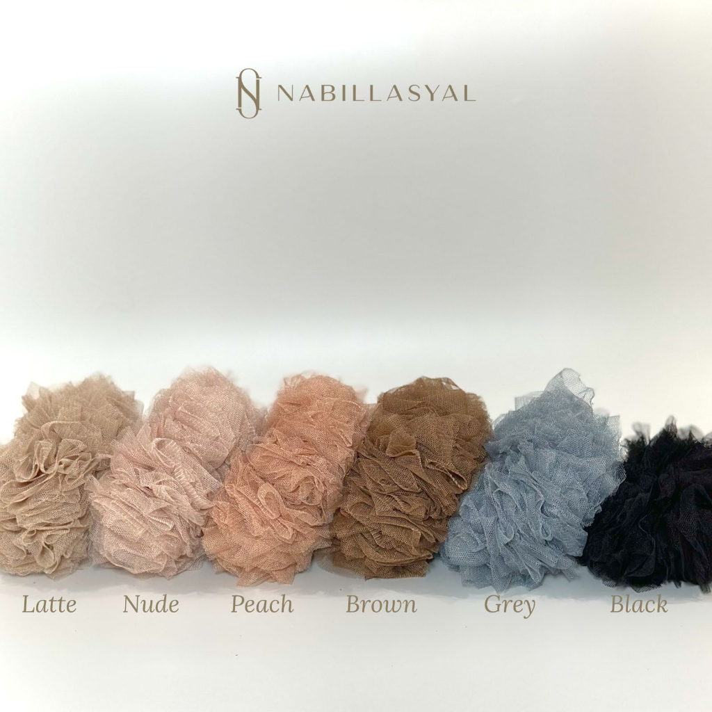  NABILLASYAL Scrunchies Hijab Tulle