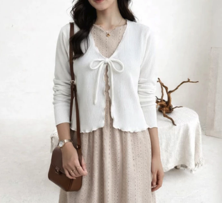 Vallina Outfit Cardigan Crop 3