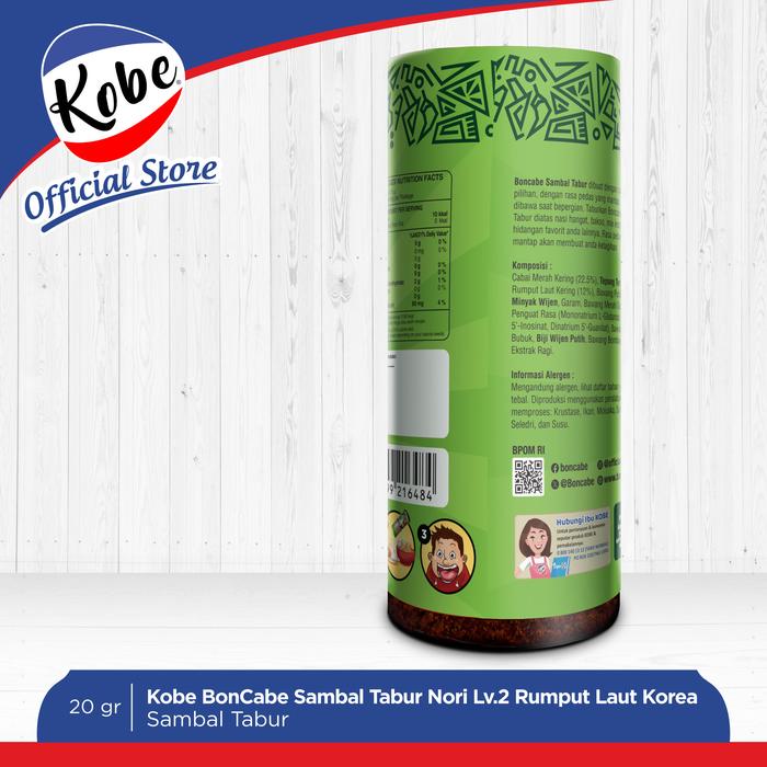 Kobe Boga Utama Kobe BonCabe Sambal Tabur Rasa Nori 
