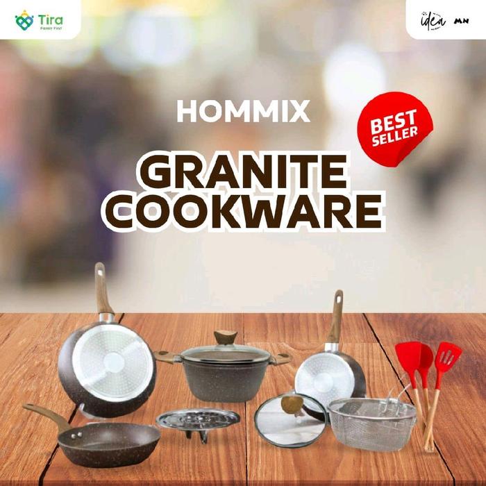  Hommix Granite Cookware Set