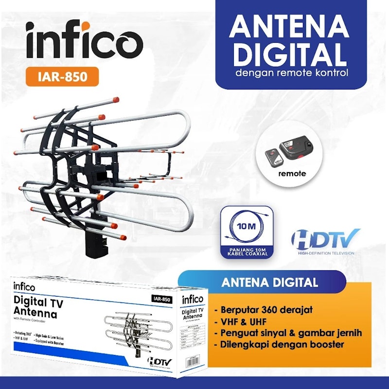 Infico Antena TV Digital Outdoor Remote 2