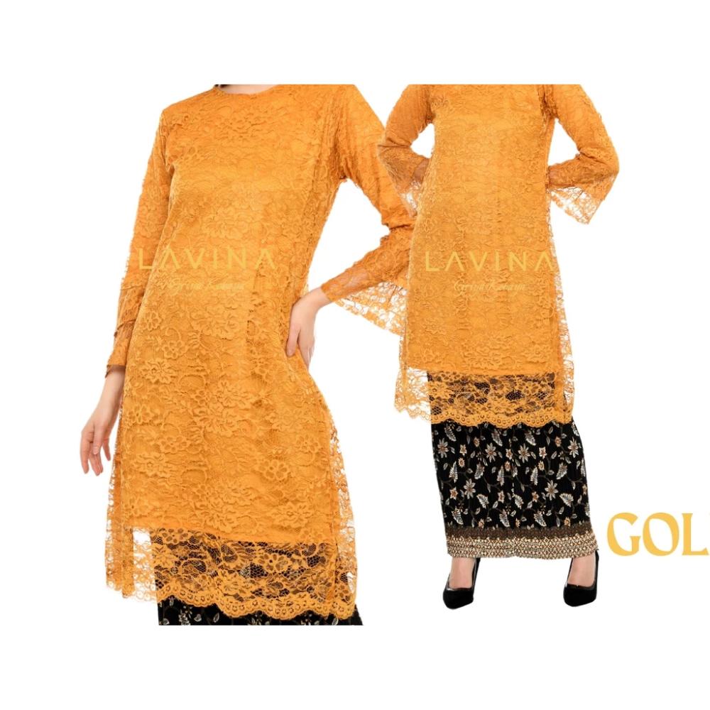 Lavina Tunik Brukat Jumbo Modern