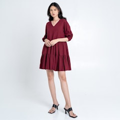 Carolina Dress Maroon