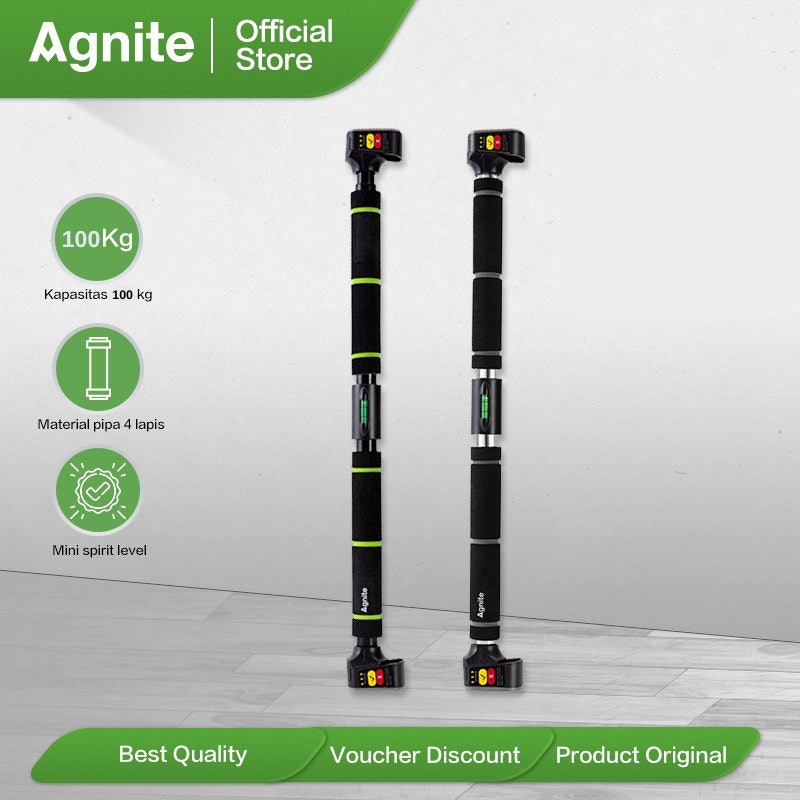 Agnite Adjustable Pull Up Bar 90-140cm