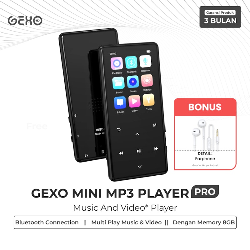 Gexo Mini MP3 Player PRO 2