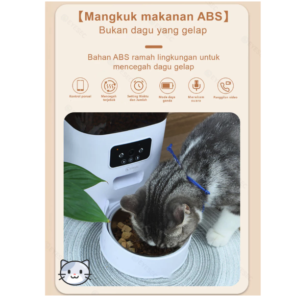 Upin Masa Depan EYESEC Smart Pet Feeder WiFi Dispenser 5L