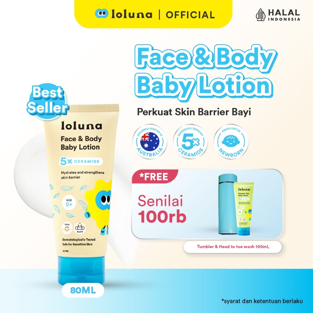 Wahana Kosmetika Indonesia Loluna Face & Body Baby Lotion