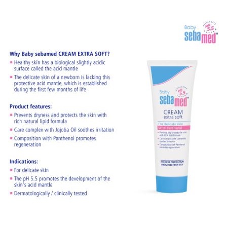 Sebapharma Sebamed Baby Cream Extra Soft 