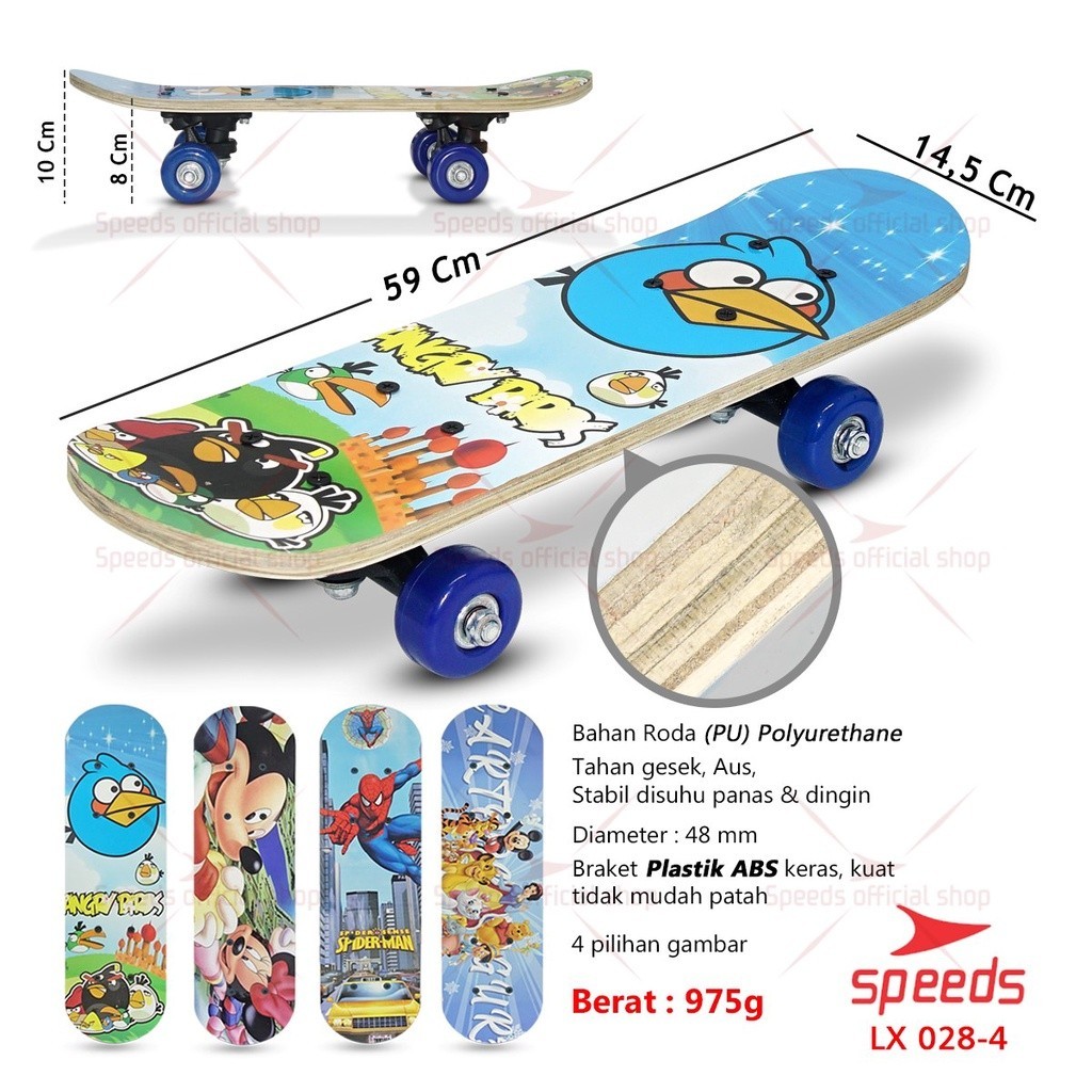 Speeds Indonesia Speeds Papan Skateboard Anak 2406 A