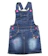 Kicau Kecil Pink Button Washed Jeans Overall 1