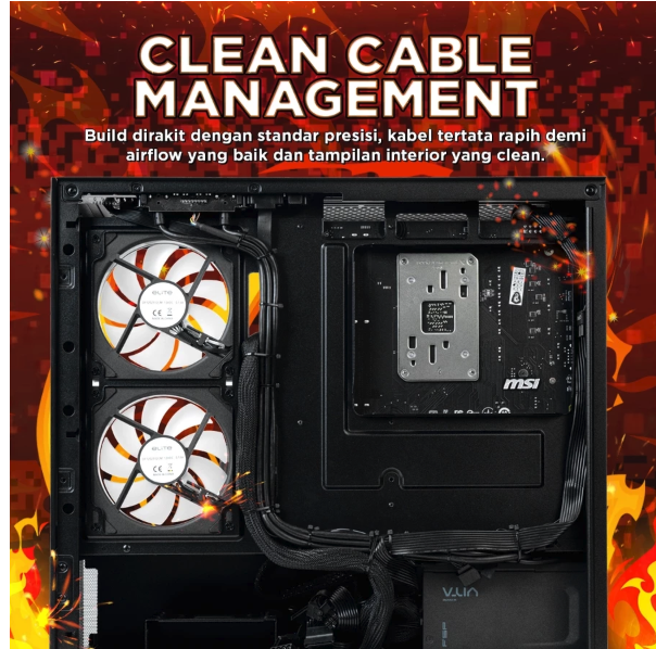 Agres Info Teknologi Rakitan PC Gaming Agres Pyrolite RYZEN 5 5600X RTX 3050