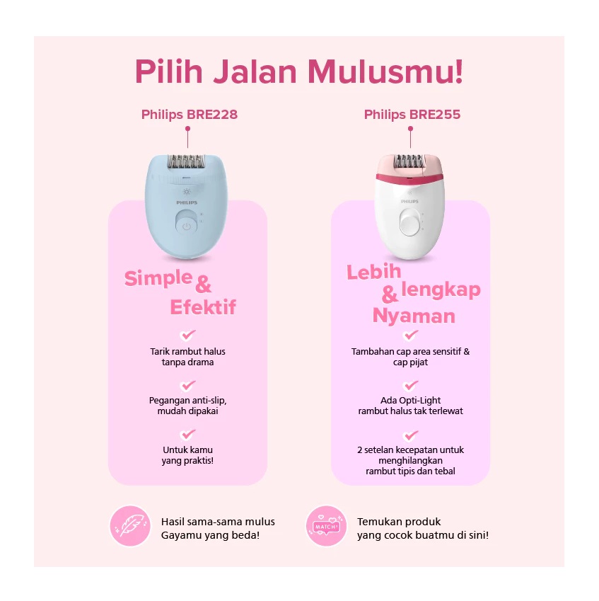 Philips Electronics Philips Epilator 2000 BRE228/00