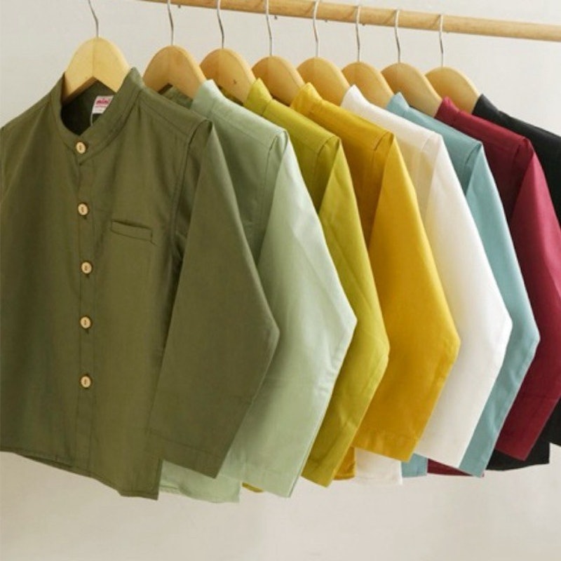 MINI COTTONS Kemeja Koko Anak Lengan Panjang 2