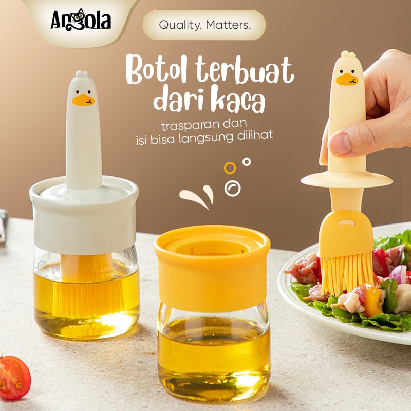 ANGOLA Botol Minyak Dengan Kuas E08