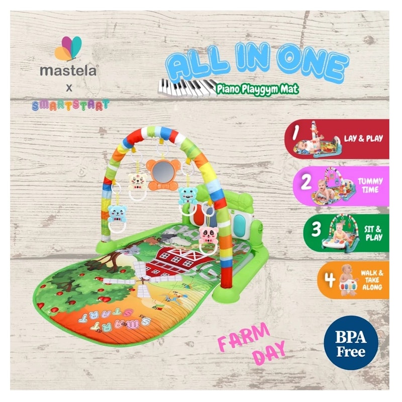 Mastela X Smart Start All in One Piano Playgym Mat 5
