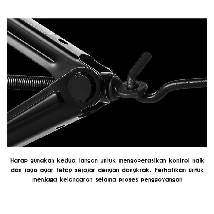  Lenodi Dongkrak Mobil Black 1 Ton
