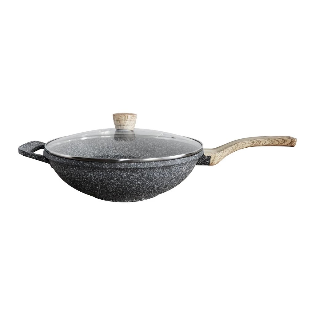 Debellin Grey Granite Asian Wok Pan 32 cm