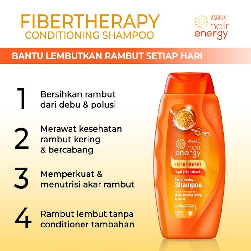 Makarizo Fibertherapy Conditioning Shampoo With Royal Jelly Extract 4