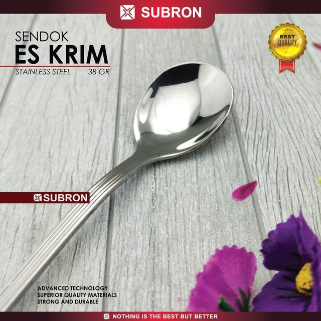 SUBRON  Sendok Ice Cream Stainless Steel 