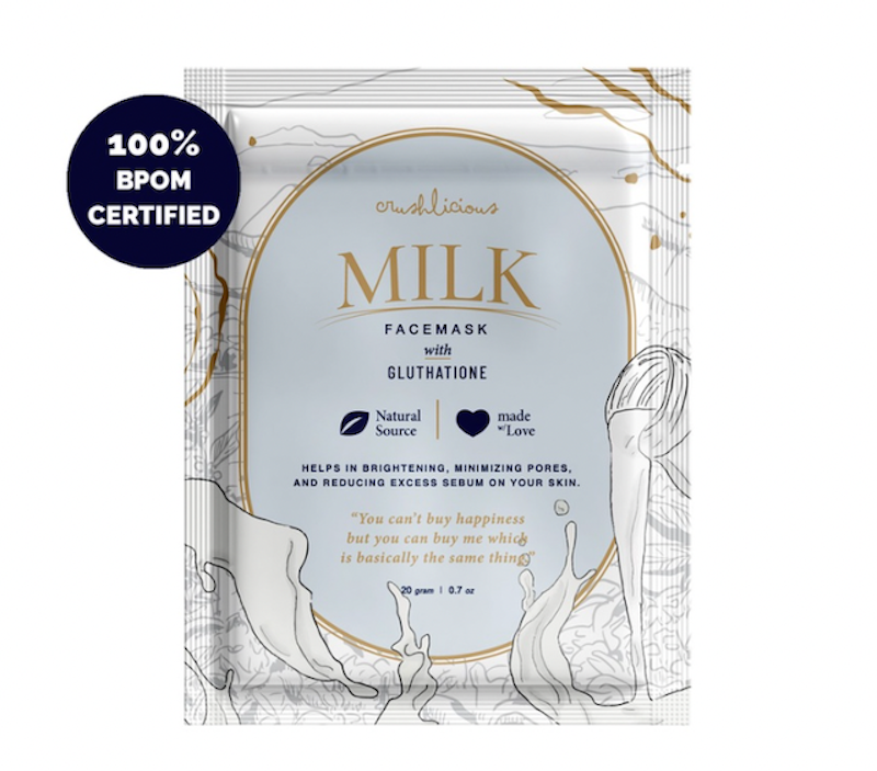 Milk Face Mask with Gluthatione 1