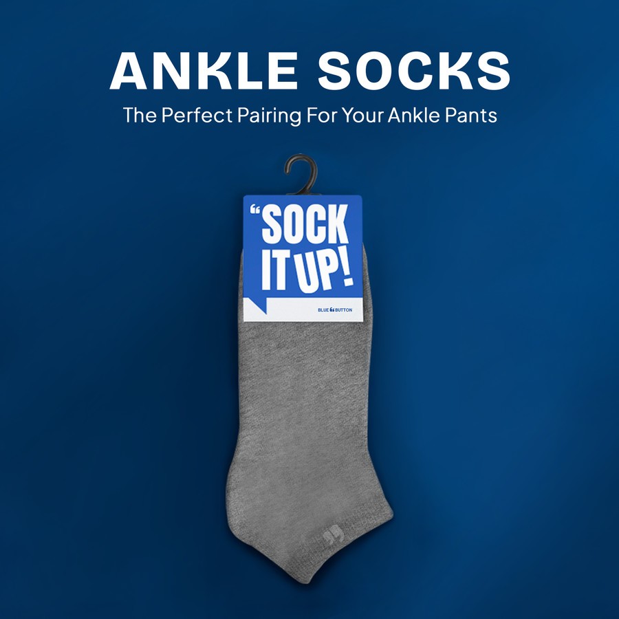 Garuda Globe Development BlueButton Ankle Socks