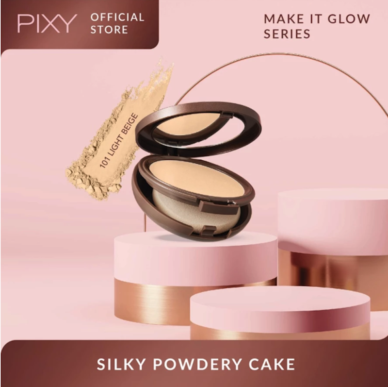 PIXY Make It Glow Silky Powdery Cake 101 Light Beige
