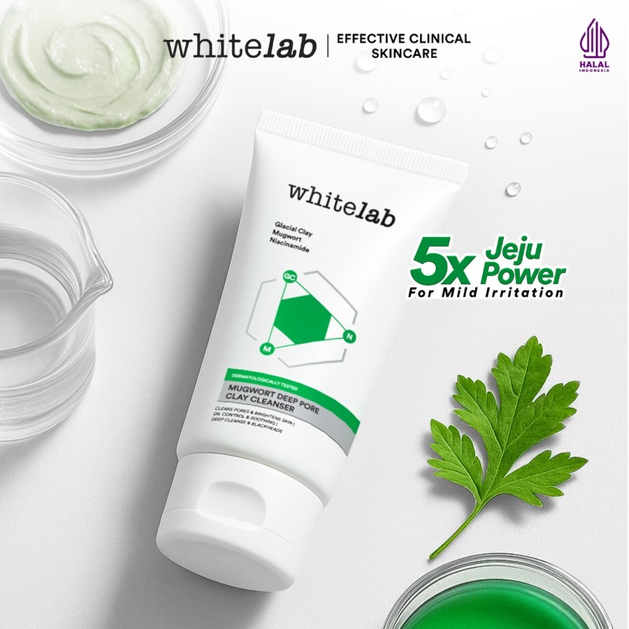Natura Deca Kosmetika Whitelab Mugwort Deep Pore Clay Cleanser 