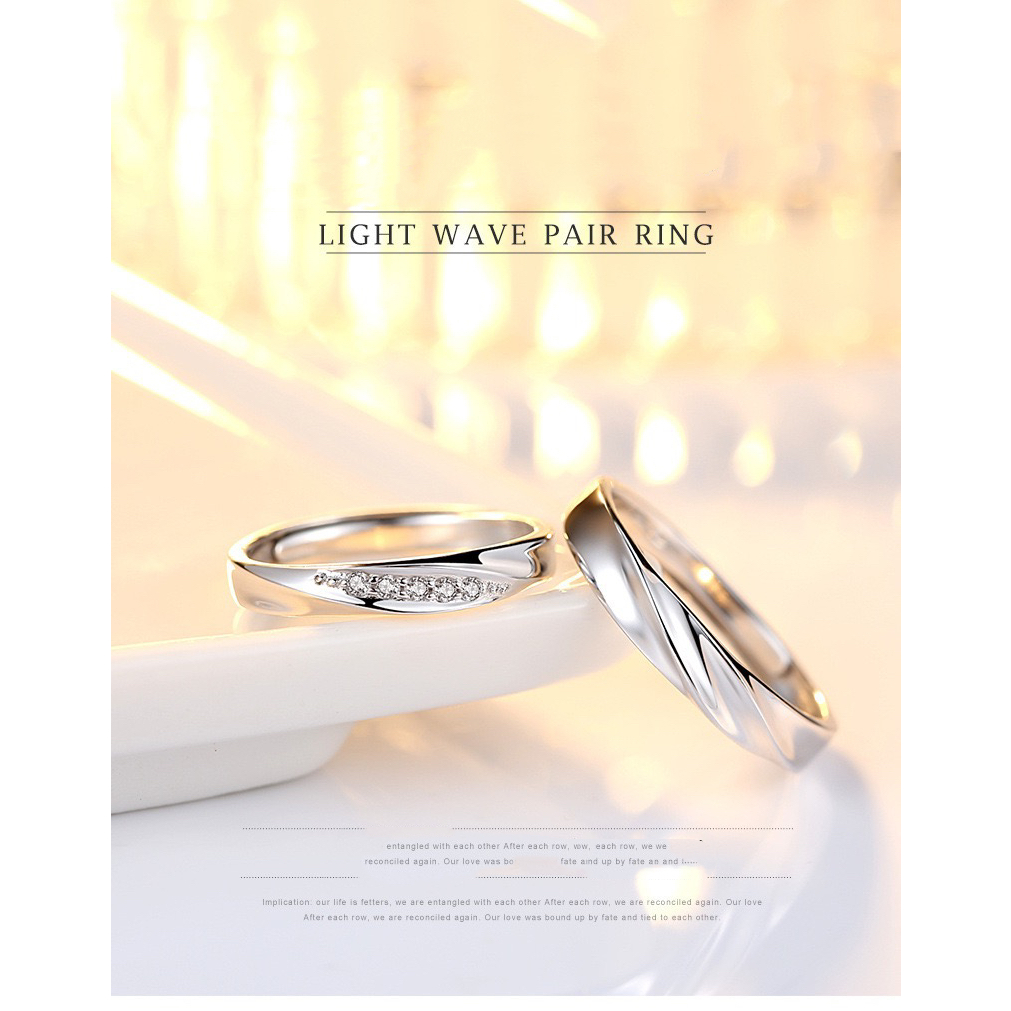 Teconi Light Wave Pair Ring 3