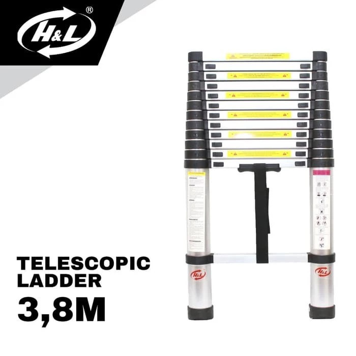 H&L Telescopic Ladder 3.8M 3