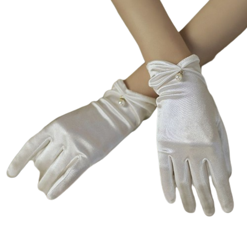 Sarung Tangan Wedding Wanita Satin 1