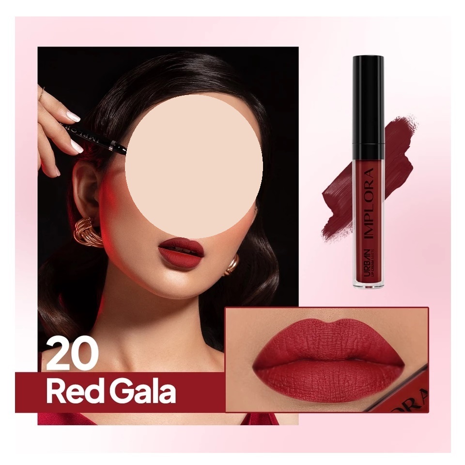 Implora Sukses Abadi Implora Urban Lip Cream Matte 20 Red Gala