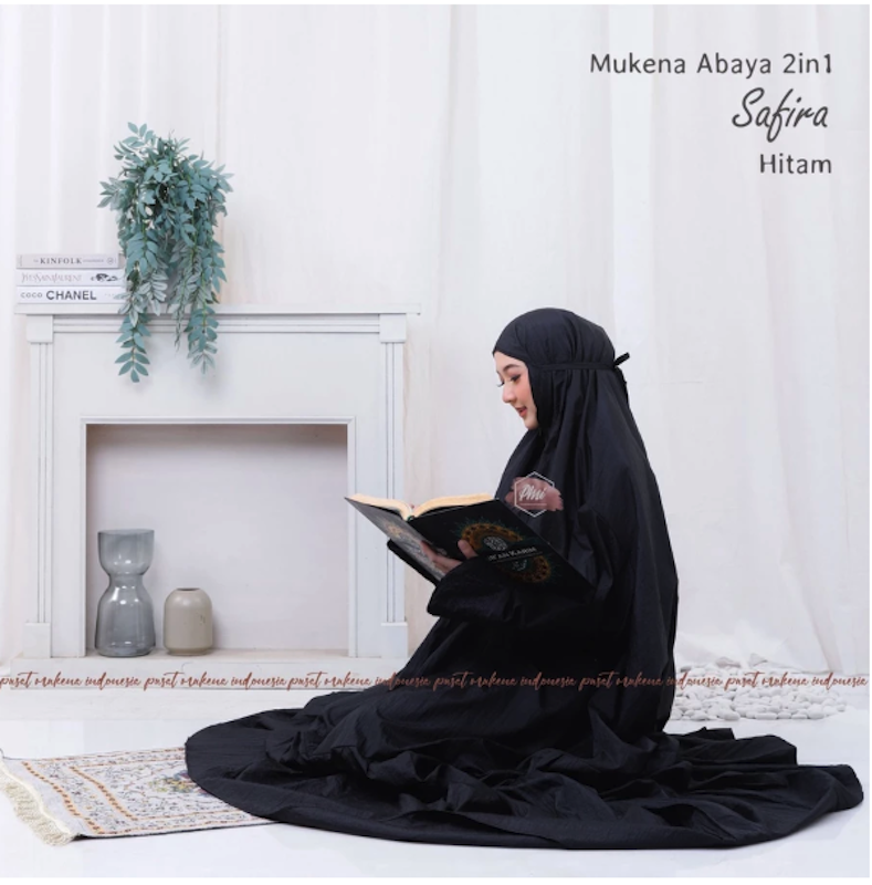 Pusat Mukena Indonesia Mukena Dewasa Travelling Jumbo 2in1 Abaya Safira 5