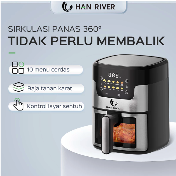  HAN RIVER Air Fryer  HRAF06BK