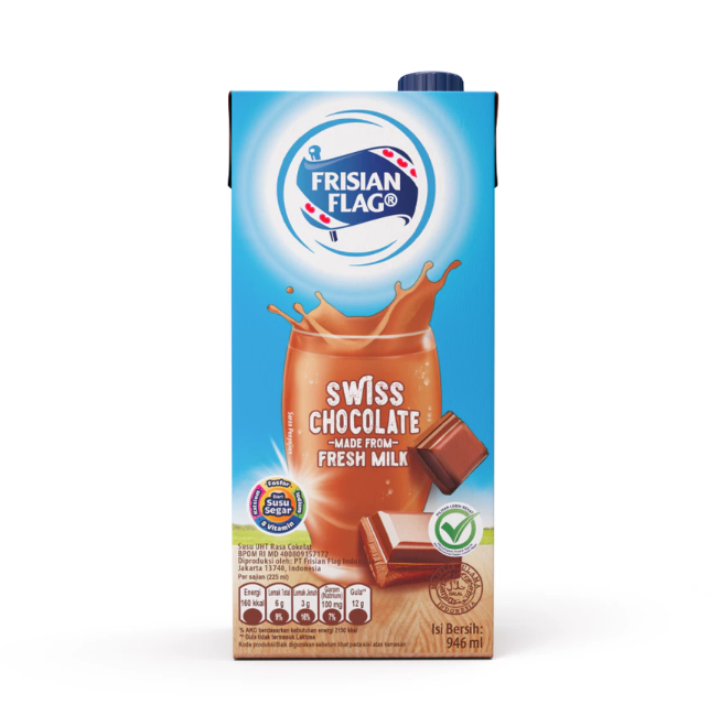 Frisian Flag Purefarm Swiss Chocolate 946 ml