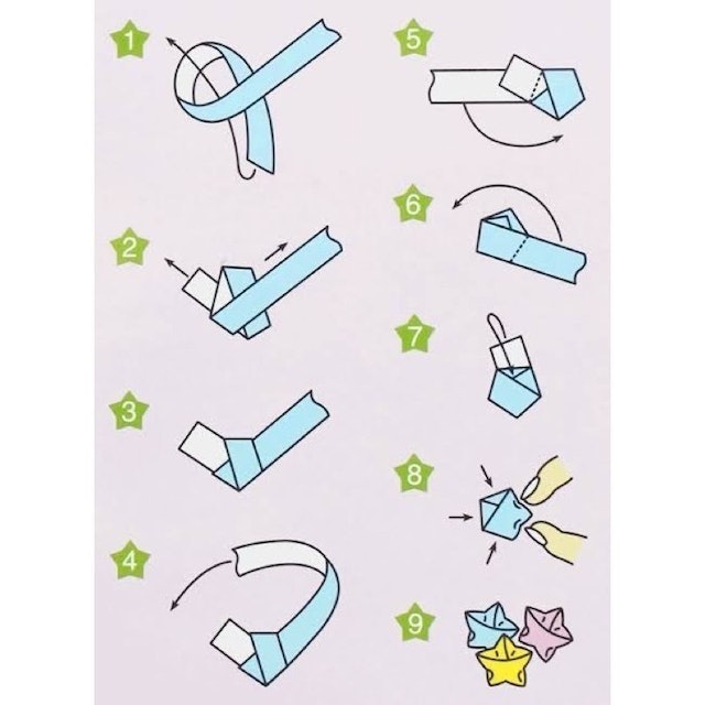  Kertas Origami Bintang
