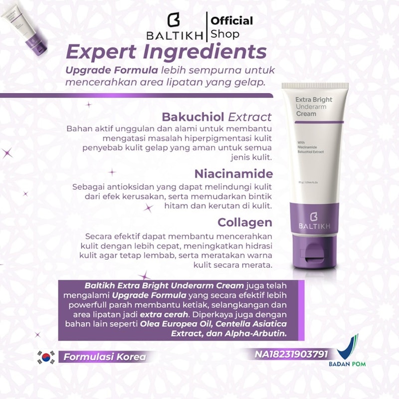 BALTIKH Extra Bright Underarm Cream 2
