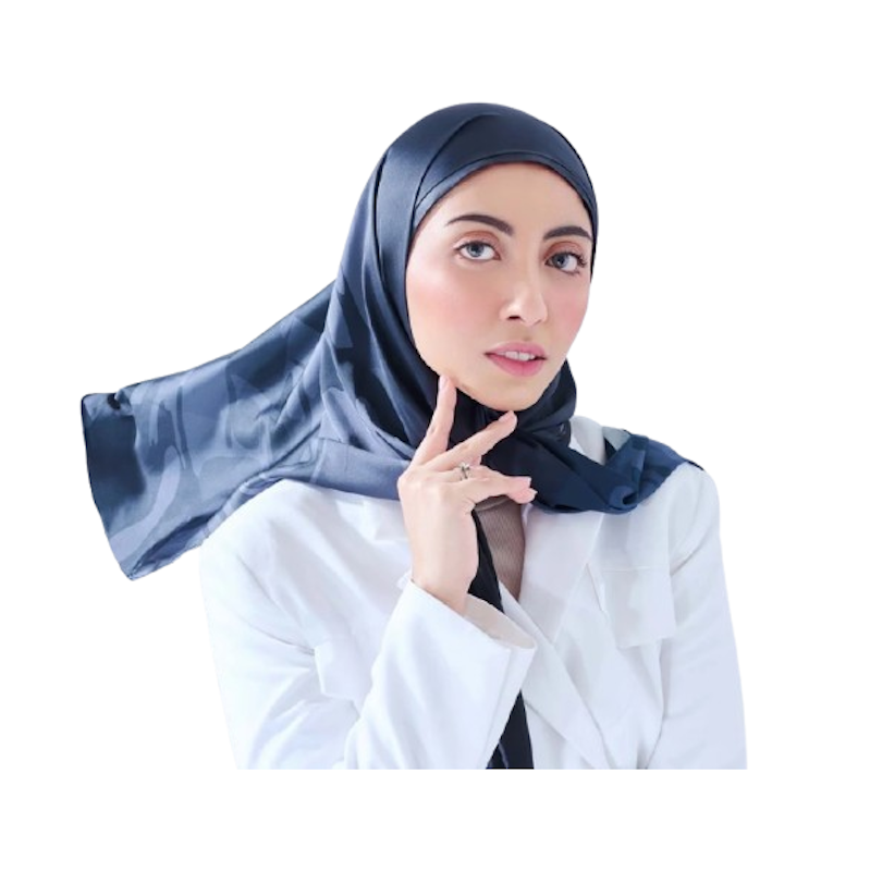 SHADES Ammaya Premium Hijab Print Silk With Inner 1
