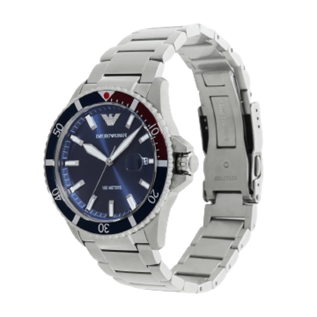 Three-Hand Stainless Steel Watch AR11339