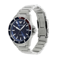 Three-Hand Stainless Steel Watch