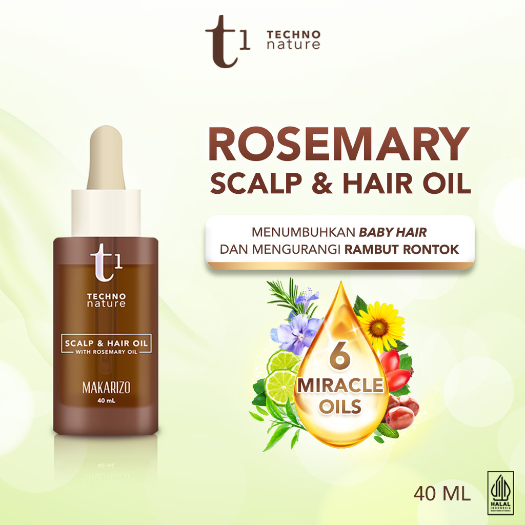 Akasha Wira International MAKARIZO T1 Techno Nature Scalp & Hair Oil with Rosemary Oil