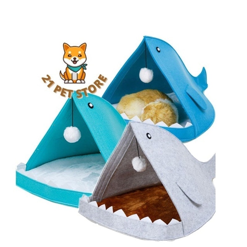 Tempat Tidur Kucing Lipat Bentuk Ikan Paus 2