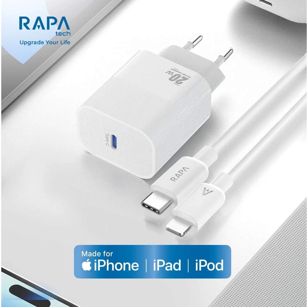 RAPAtech RAPAtech Power Mini GaN with USB-C to USB-C 60W Cable CH5023