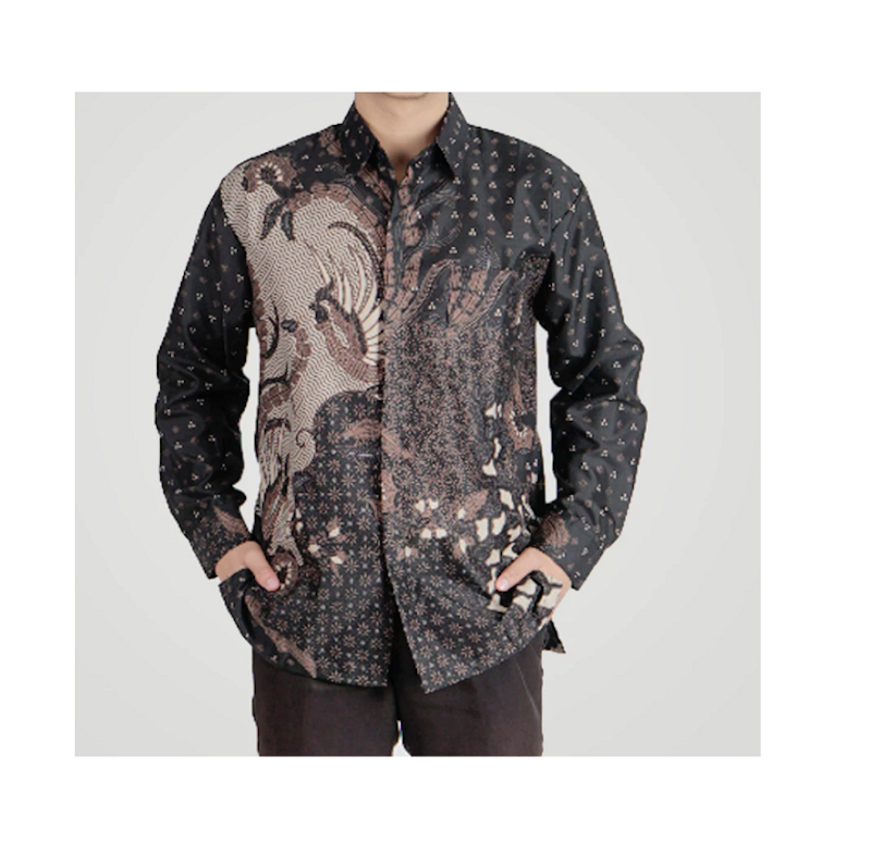 Batik Trusmi Kemeja Lengan Panjang Batik Pria Motif Kombinasi 3