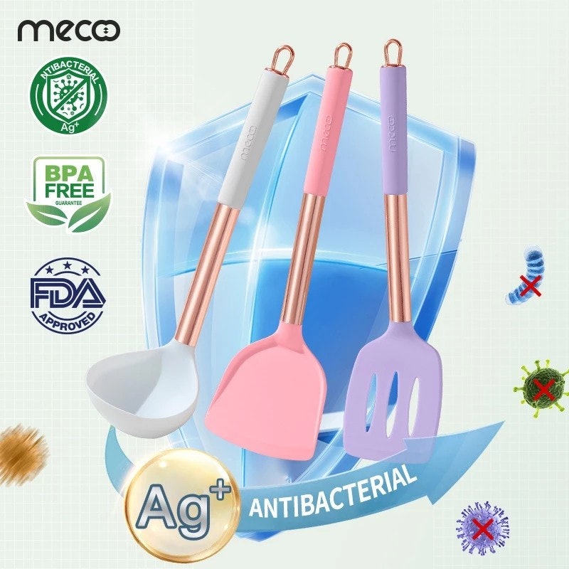 Mecoo Most Aesthetic 6-in-1 Premium Silicone Spatula Set 5