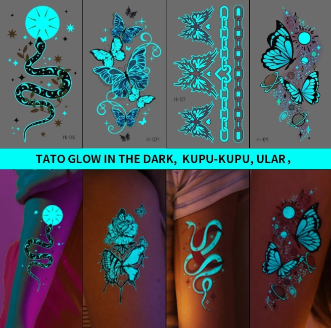 Tato Temporer Glow in The Dark