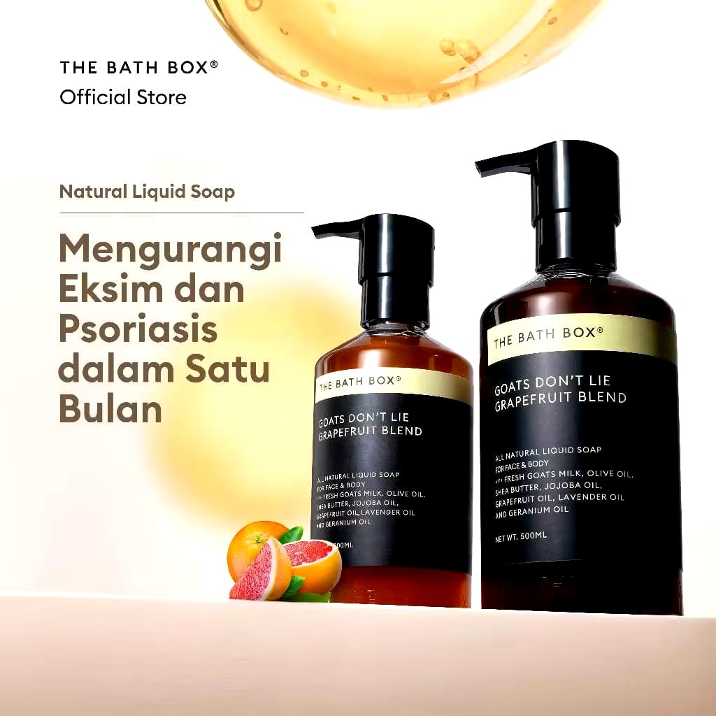 Mitra Kreasi Natural THE BATH BOX® Goats Don't Lie Grapefruit Blend Liquid Soap