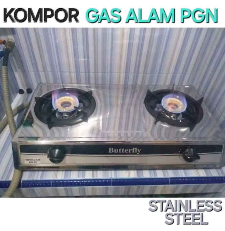 Butterfly Kompor Gas 2 Tungku LNG 3