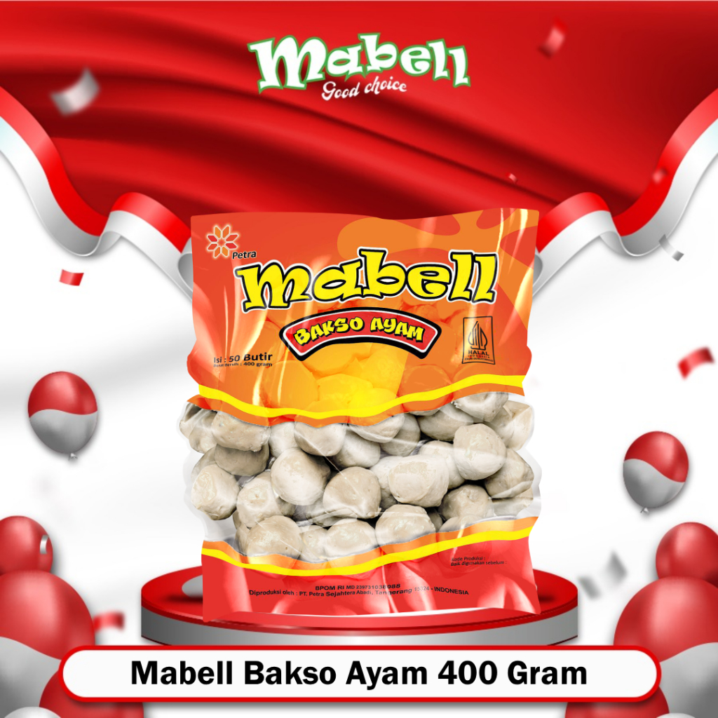 Petra Sejahtera Abadi Mabell Bakso Ayam 400 gram