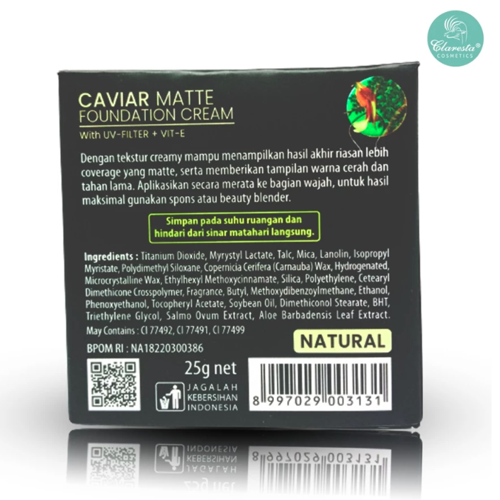 Araya Distriversa Lestari Claresta Caviar Matte Foundation